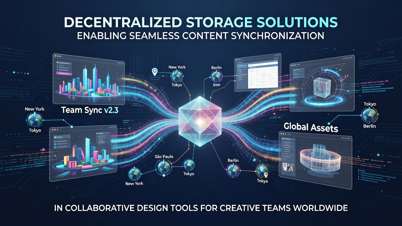 Decentralized storage networks supporting real-time file access across global creative workflows