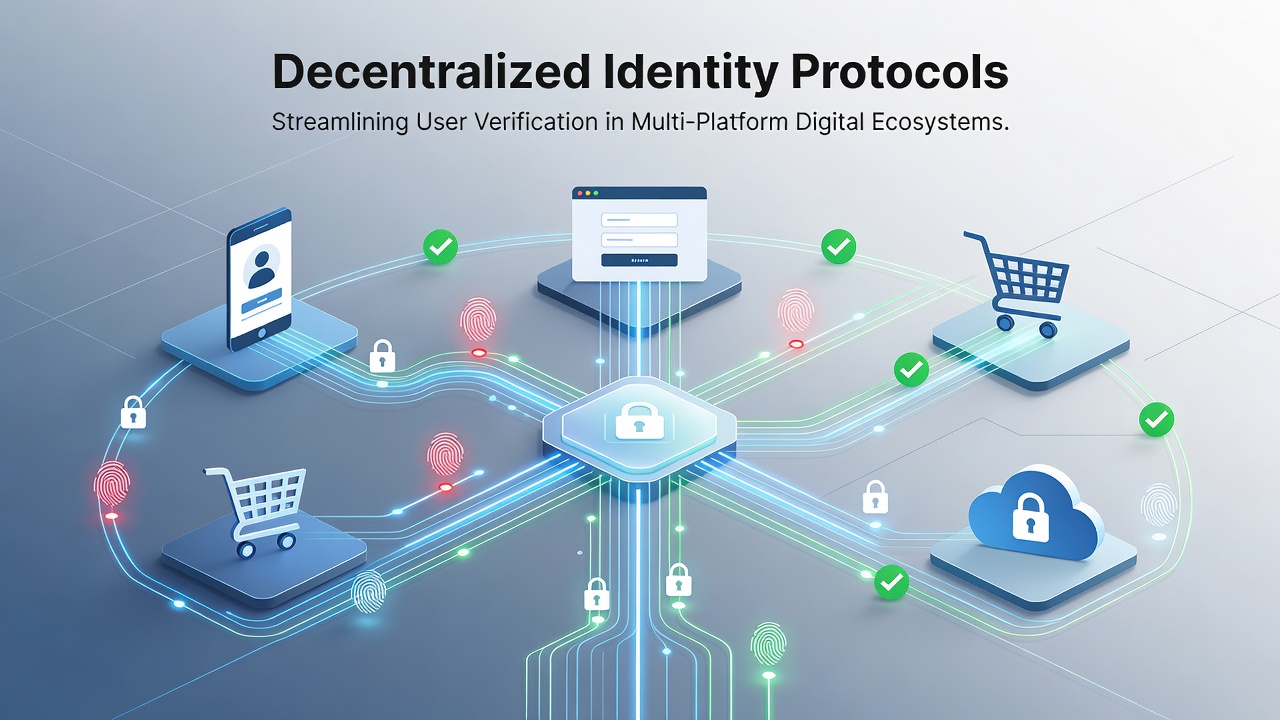 User presenting decentralized credentials during cross-platform marketing verification flow
